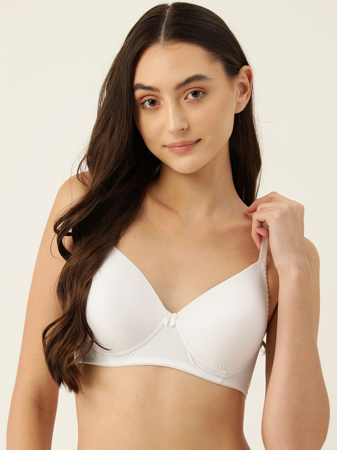 Leading Lady Women's Pack of 2 Solid & Printed T-Shirt Bra with Full Coverage and Non Wire [ BRA-4028-4056 ]