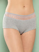 Leading Lady Women's Solid Mid Rise Hipster Brief