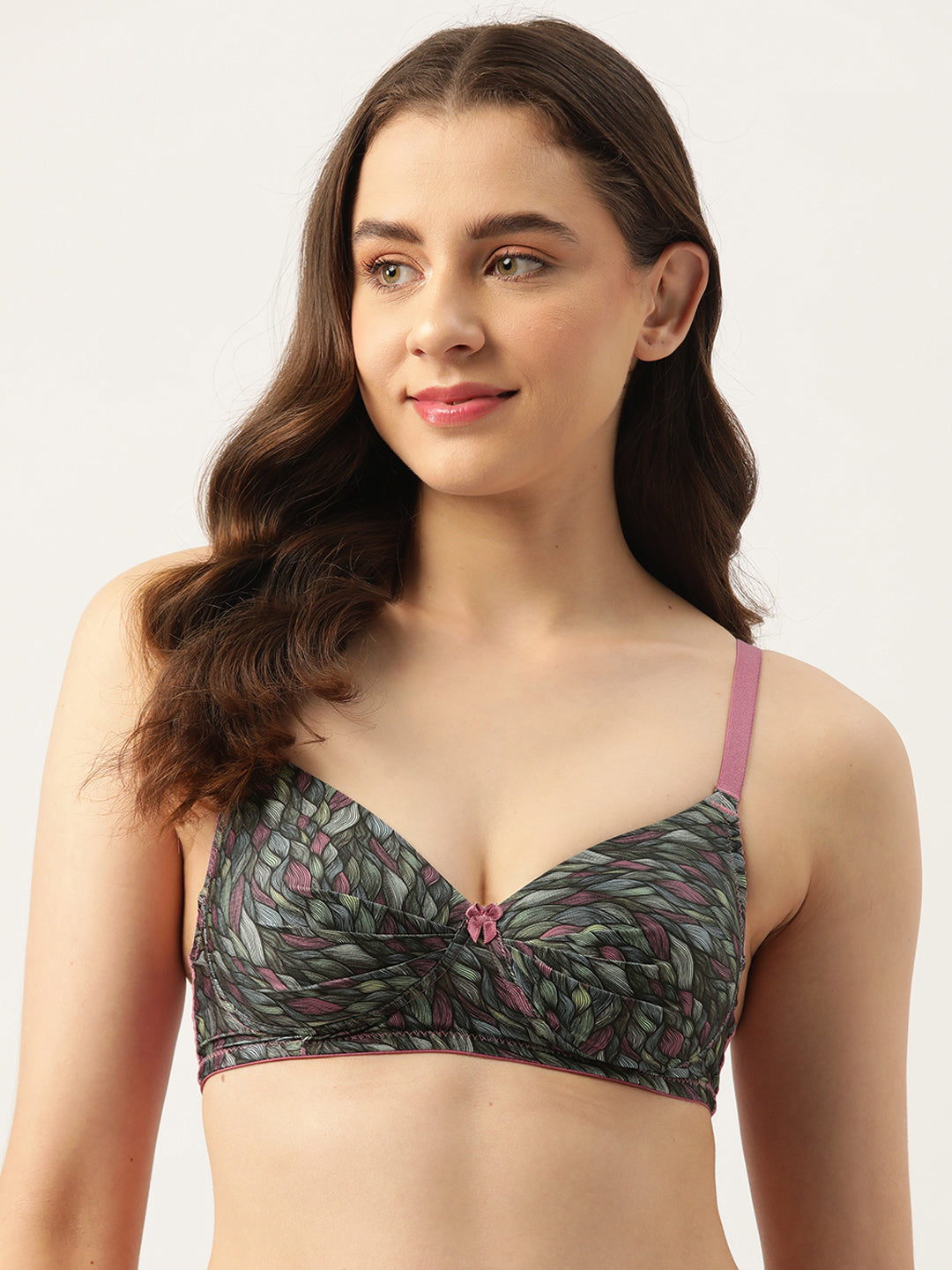 Leading Lady Women's Printed Lightly Padded Women T-Shirt Bra BRA-4076-1