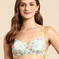 Leading Lady Women's Printed Lightly Padded Non Wired T-Shirt Bra | Full Coverage Everyday Bra [ BRA-4096-1 ]