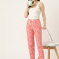 Women's Printed Cotton Peach Lounge Pants | LDLW-2324-1 |