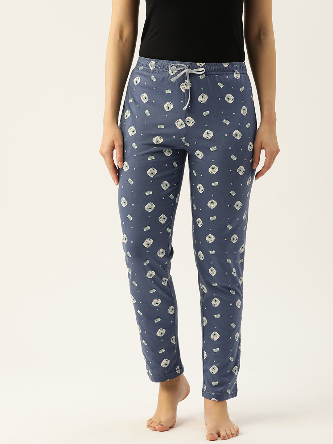 Women's Printed Cotton Blue Lounge Pants | LDLW-2337-1 |