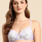 Leading Lady Women's Printed Lightly Padded Non Wired T-Shirt Bra | Full Coverage Everyday Bra [ BRA-4088-1 ]