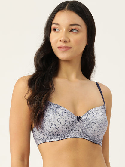 Leading Lady Women's Printed Lightly Padded Women T-Shirt Bra BRA-4080-1