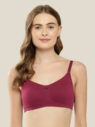 Maroon T Shirt Bra