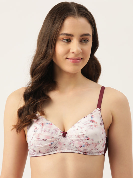 Leading Lady Women's Printed Lightly Padded Women T-Shirt Bra BRA-4074-1