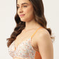 Leading Lady Women's Pack of 2 Solid & Printed T-Shirt Bra with Full Coverage and Non Wire [ BRA-4078-4049-2 ]