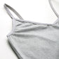 Leading Lady Women’s Solid V-Neck Sleeveless Cotton Camisole Regular Fit Tank Top [ LYC-01 ]