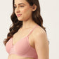 Leading Lady Women's Pack of 2 Solid & Printed T-Shirt Bra with Full Coverage and Non Wire [ BRA-4023-4072-2 ]