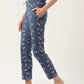 Women's Printed Cotton Navy Blue Lounge Pants | LDLW-2330-1 |