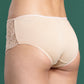 LEADING LADY Women’s Solid Pack of 2 Mid-Rise Laced Hipster Briefs | PN2587-BK-SKN-2 |