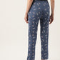 Women's Printed Cotton Navy Blue Lounge Pants | LDLW-2330-1 |