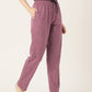 Women's Printed Cotton Mauve Lounge Pants | LDLW-2328-1 |