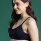 Women's Solid Lightly Padded Sports Bra | BRA-11005-1 |