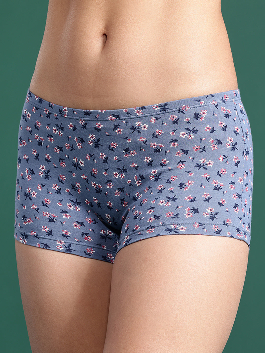 LEADING LADY Women’s Printed Mid-Rise BoyShort Brief Pack Of 3 | JOY-PR-27-3 |