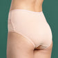 LEADING LADY Women’s Solid Pack of 2 High-Rise Laced Hipster Briefs | PN3216-BK-SKN-2 |