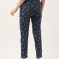 Women's Printed Cotton Navy Blue Lounge Pants | LDLW-2334-1 |