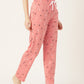 Women's Printed Cotton Peach Lounge Pants | LDLW-2324-1 |