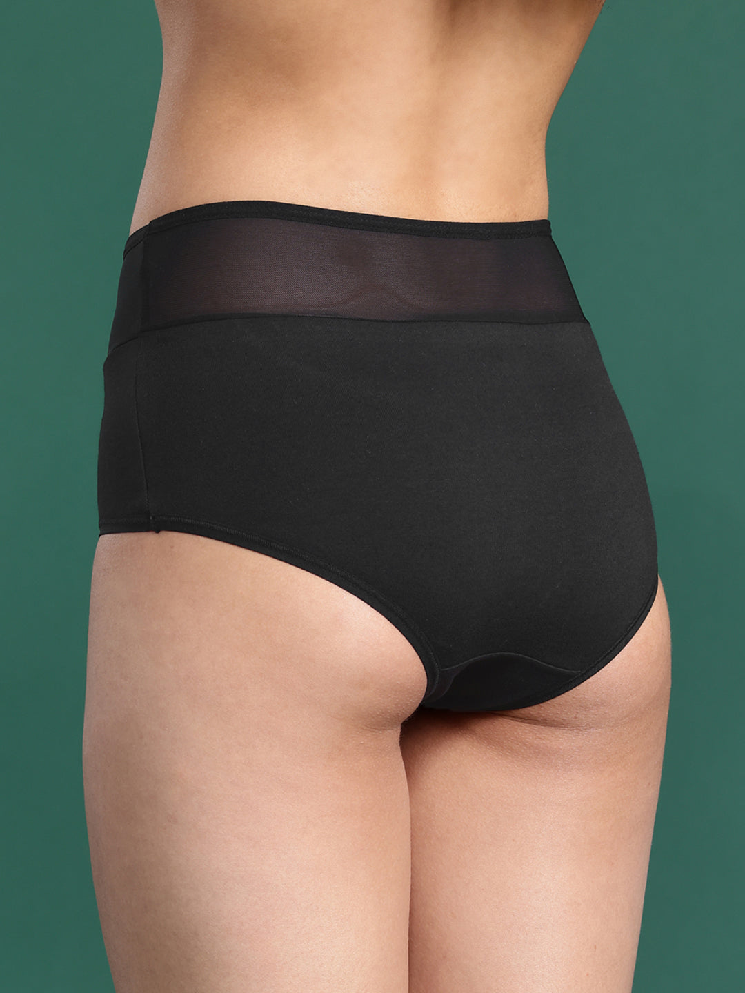 LEADING LADY Women’s Solid Pack of 2 High-Rise Hipster Briefs | PN1167-BK-SKN-2 |