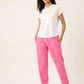 Women's Printed Cotton Pink Lounge Pants | LDLW-2321-1 |