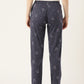 Women's Printed Cotton Navy Blue Lounge Pants | LDLW-2326-1 |