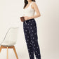 Women's Printed Cotton Navy Blue Lounge Pants | LDLW-2327-1 |