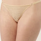 Women’s Printed Mid-Rise Thong Panty for Sexy Look | Mocha Skin | TG-7006-1