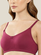 Maroon T Shirt Bra