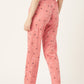 Women's Printed Cotton Peach Lounge Pants | LDLW-2324-1 |