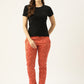 Women's Printed Cotton Orange Lounge Pants | LDLW-2335-1 |