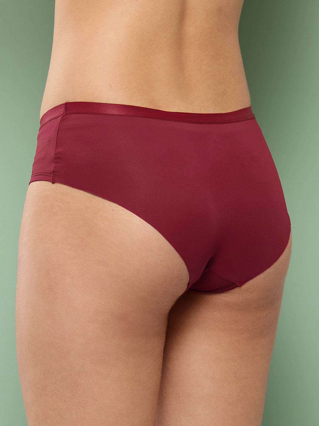 Women's Solid Mid Rise Hipster Brief (Pack of 3)