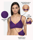 Purple T Shirt Bra