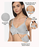Grey T Shirt Bra