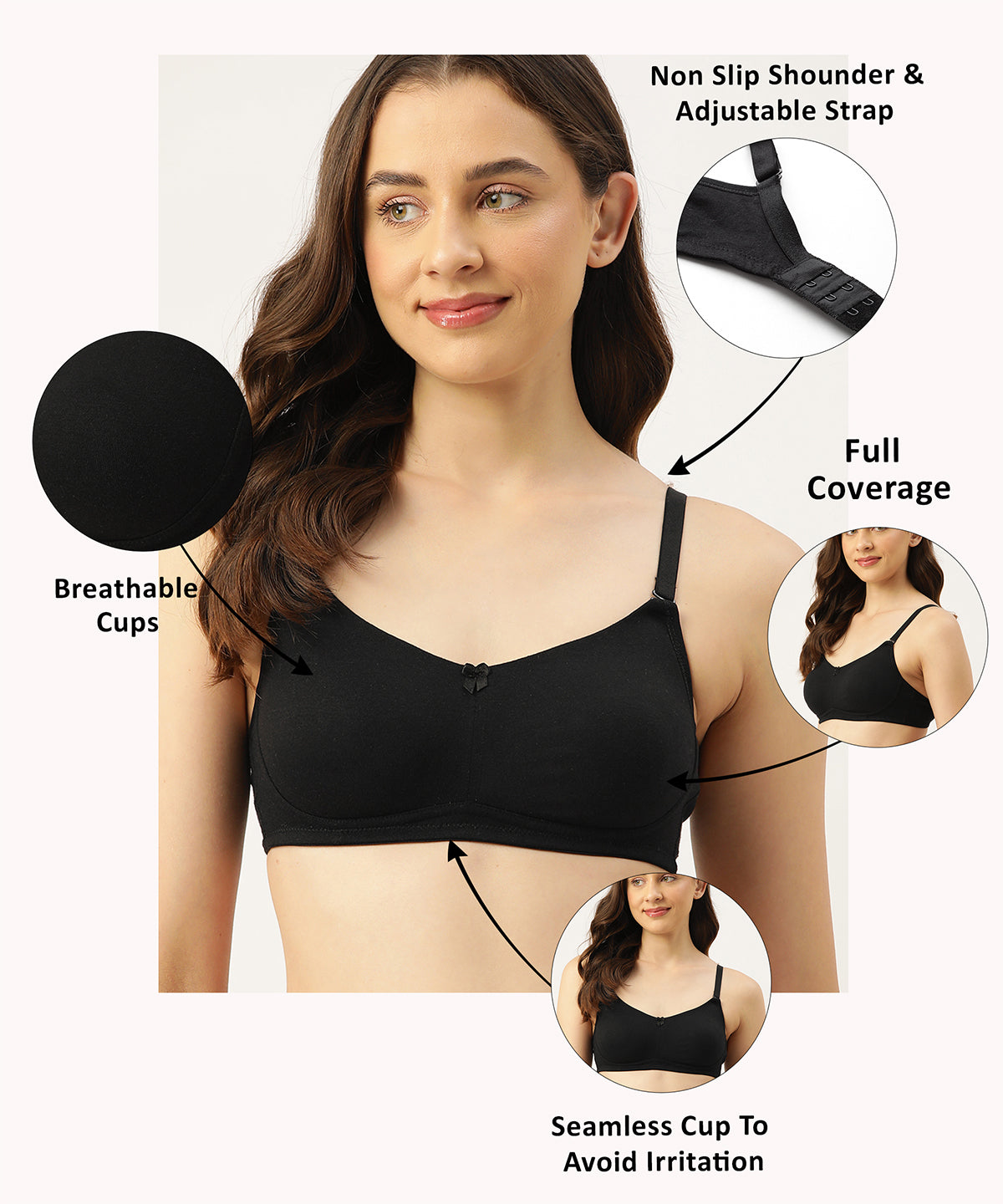 Black T Shirt Bra