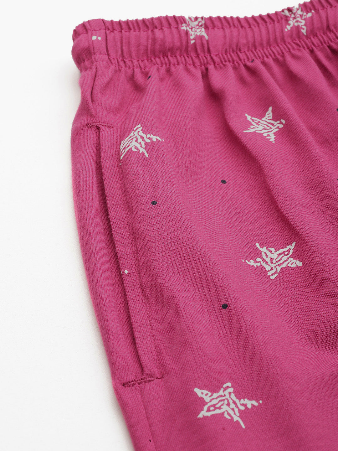 Women's Printed Cotton Pink Lounge Pants | LDLW-2322-1 |