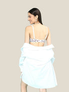 Leading Lady Women's Printed Cotton Lingerie Set (white) | SET-TG-8005-2 | Leading Lady