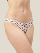 Women Printed Low-Rise Thong Panty Pack of-3 | Bird | Leading Lady