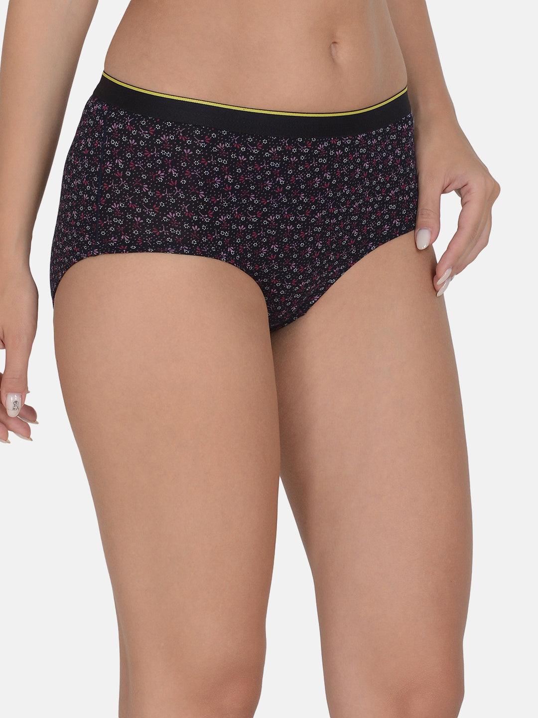 Women's Printed 4 way Stretch Hipster Brief Pack of 3 with Modal Fabric | MM-HIPSTER-PR001-3 | Leading Lady