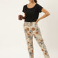 Women's Printed Cotton Peach Lounge Pants | LDLW-2318-1 | Leading Lady