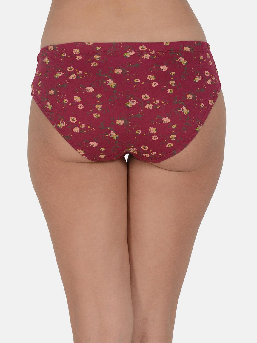 Women’s Printed Mid-Rise Hipster Panty | HP-P-9055-3 | Leading Lady