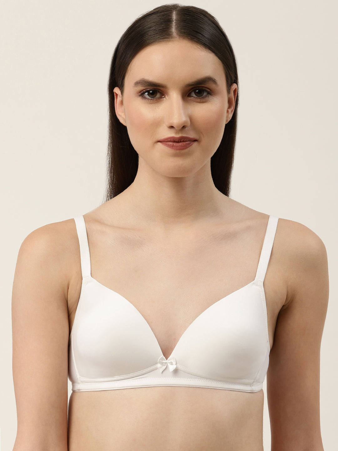 Women's Solid Lightly Padded Plunge Bra | BRA-8001-1 | Leading Lady