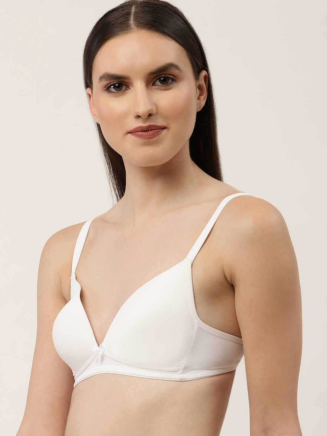 Women's Solid Lightly Padded Plunge Bra | BRA-8001-1 | Leading Lady