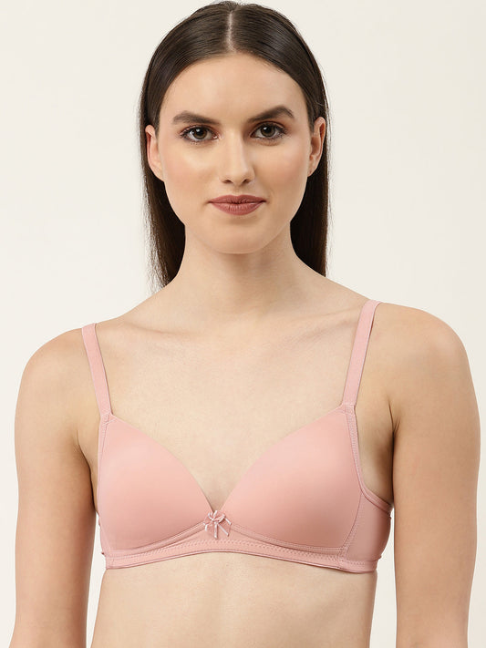 Women's Solid Lightly Padded Plunge Bra | BRA-8008-1 | Leading Lady