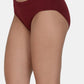 Women’s Solid Maroon Mid-Rise Hipster Brief | DP-100-MR-1 | Leading Lady