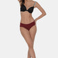 Women’s Solid Maroon Mid-Rise Hipster Brief | DP-100-MR-1 | Leading Lady