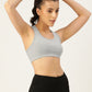 Women's Solid Non-Padded Sports Bra | SPB-4101-GREY-1 | Leading Lady