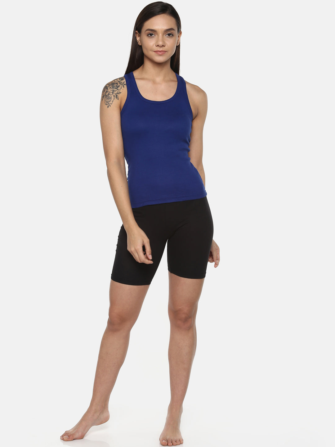 Women's Solid Pure Cotton Camisole with Racerback Style | SARA-NB-1 | Leading Lady