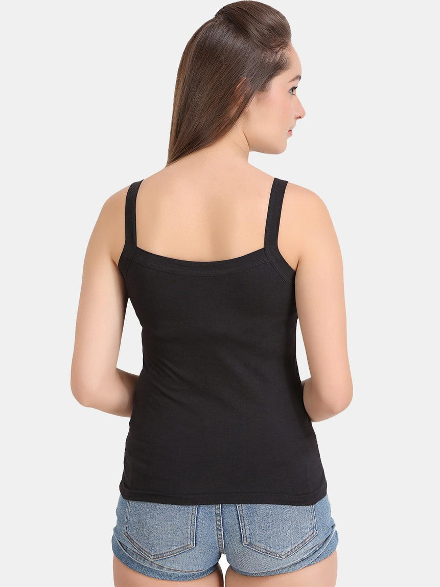 Women's Solid Pure Cotton Non-Paddded Camisole | CAMY | Leading Lady