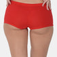 Women’s Solid Red Mid-Rise BoyShort Brief | JOY-RD-1 | Leading Lady