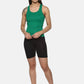 Women's Solid Pure Cotton Camisole with Racerback Style | SARA-GRN-1 | Leading Lady